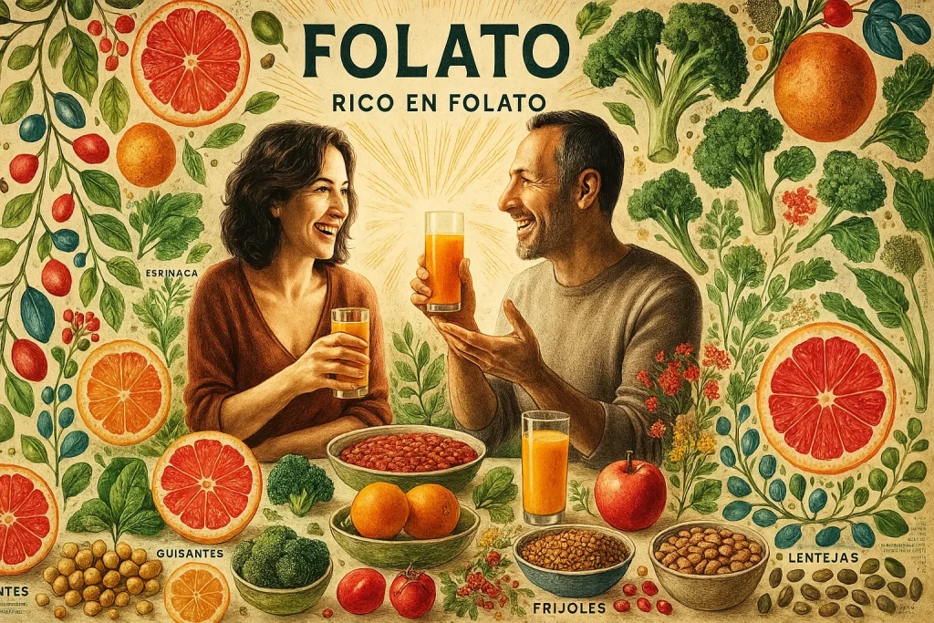 el jugo de naranja es rico en folato