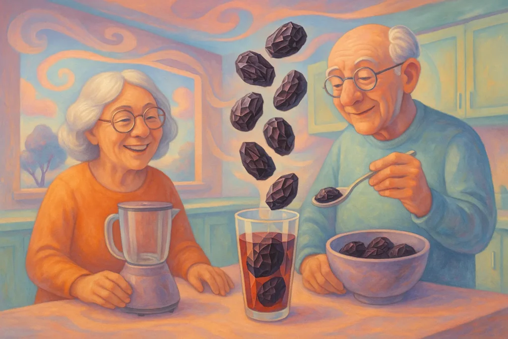Mi abuela solía tener un frasco de ciruelas pasas en la alacena