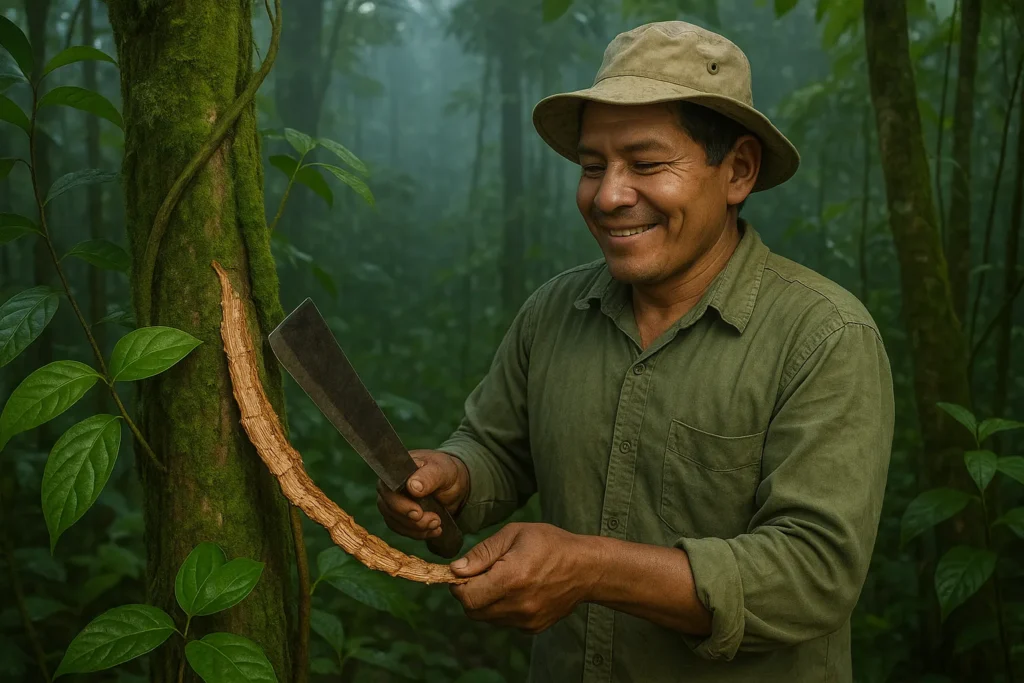 Recolección-uña-de-gato-amazonia