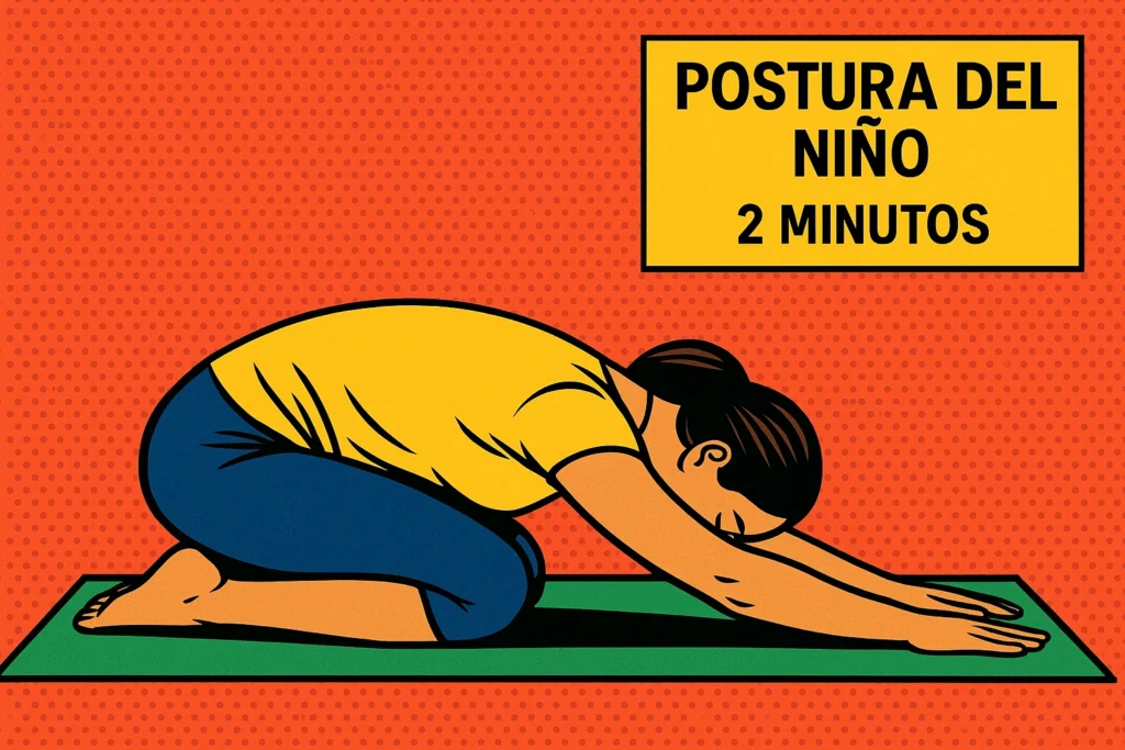 Postura de Niño para aliviar el dolor de la hernia discal