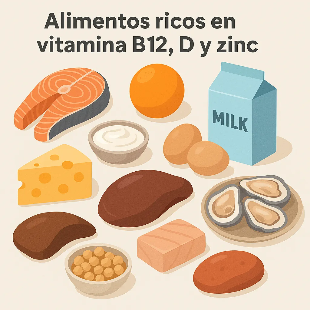 alimentos y vitaminas