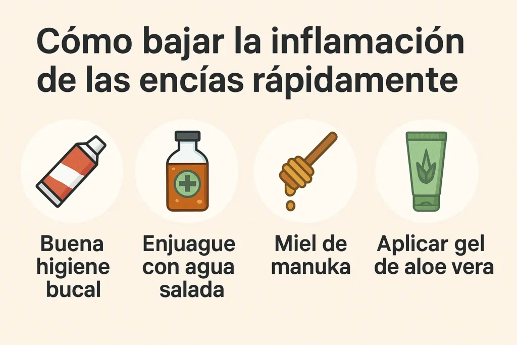 Cómo bajar la inflamaciónde las encías rapidamente