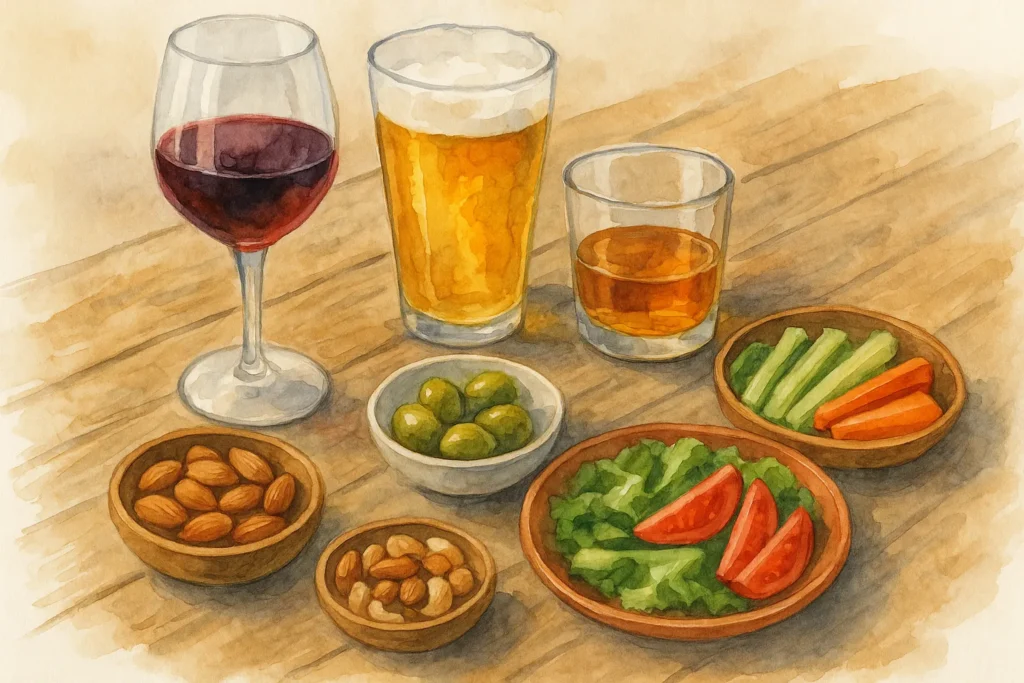 Copa de vino tinto y niveles de azúcar en la sangre