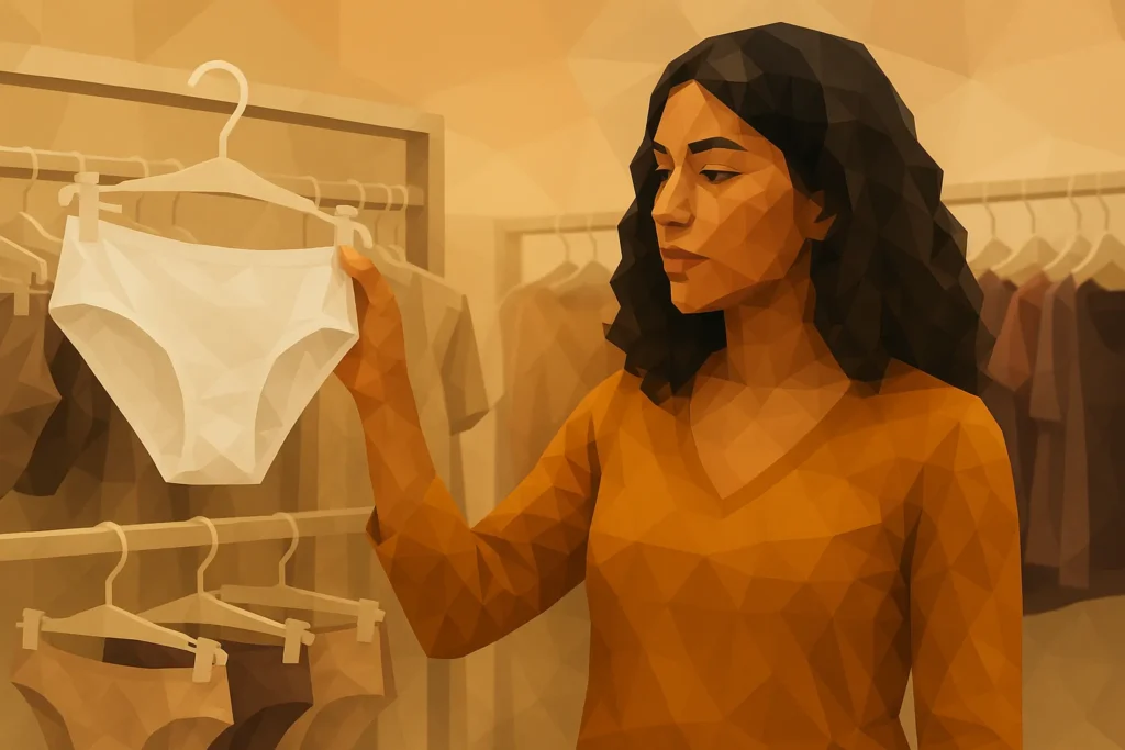 Elegir ropa interior de algodón para evitar irritación